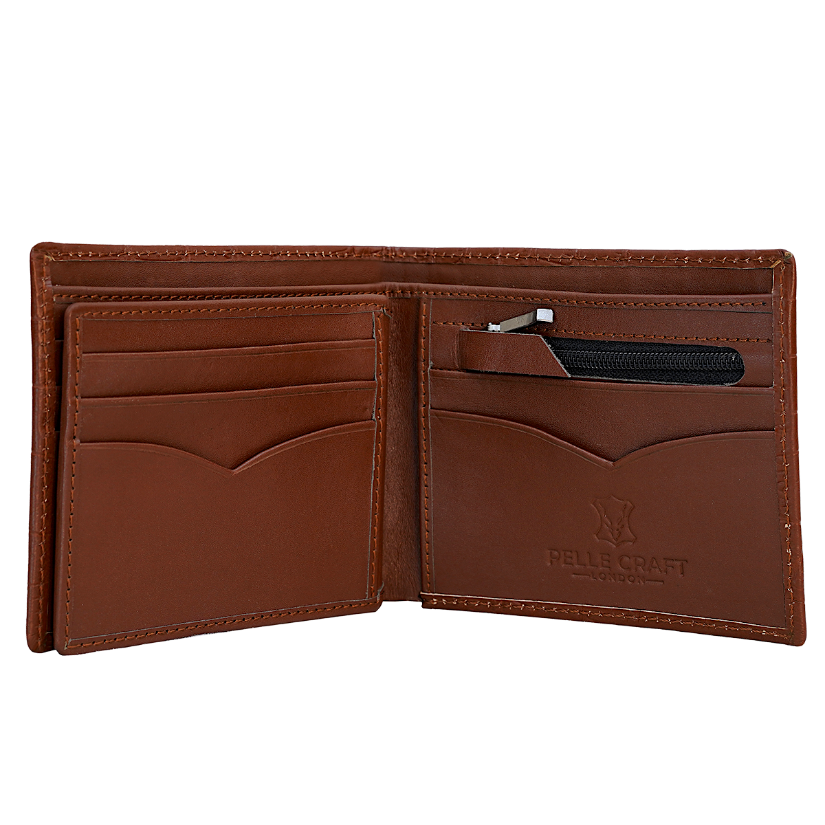 11 Card BillFold Wallet Croc Mocha