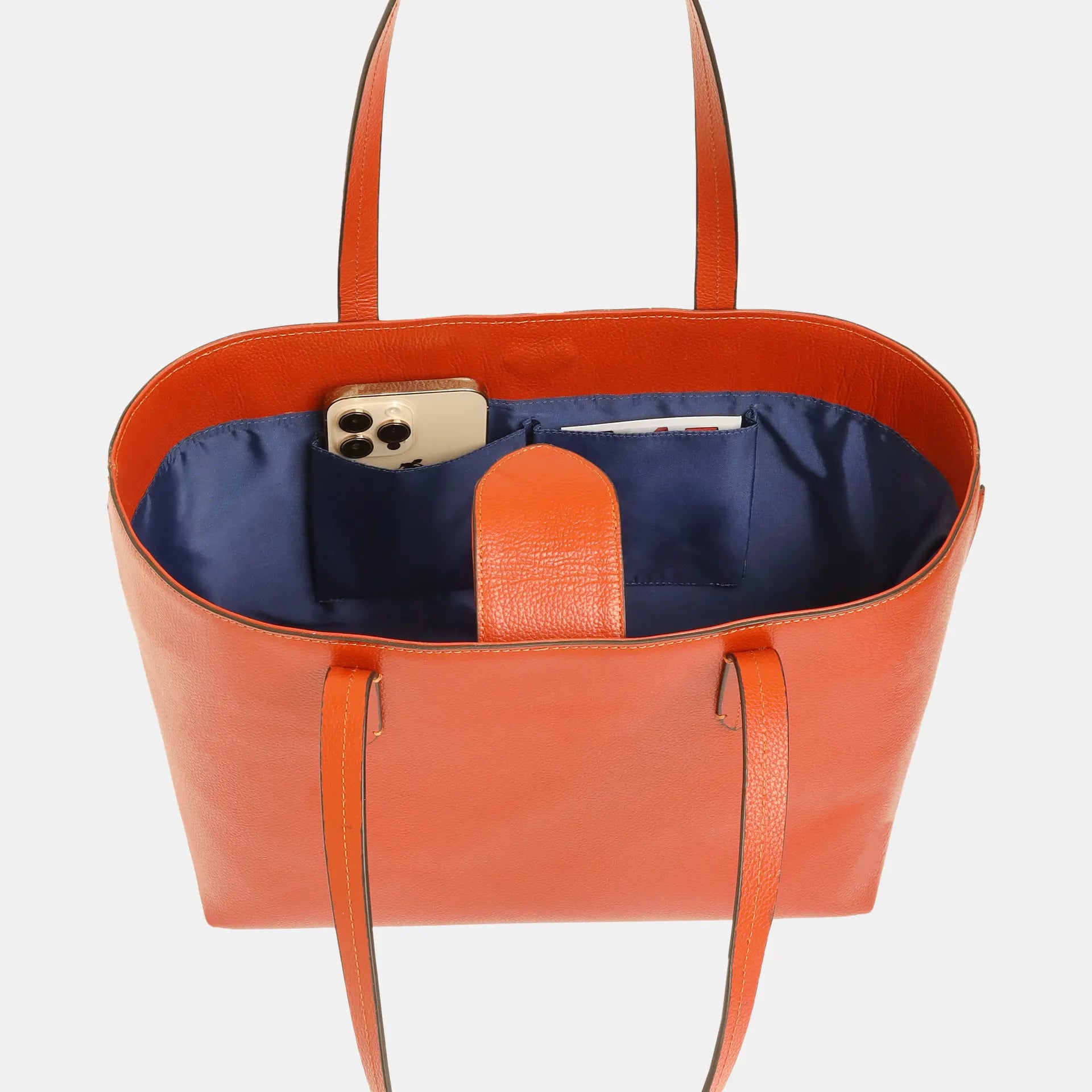 Siena Tote Bag Pebble Orange