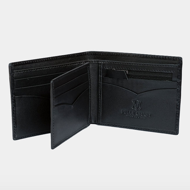 11 Card BillFold Wallet Croc Black/Orange