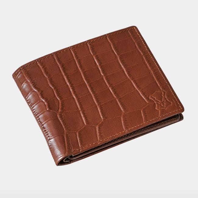11 Card BillFold Wallet Croc Black/Blue