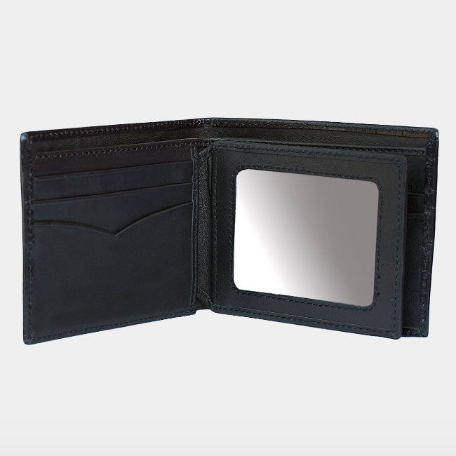 11 Card BillFold Wallet Croc Black/Orange