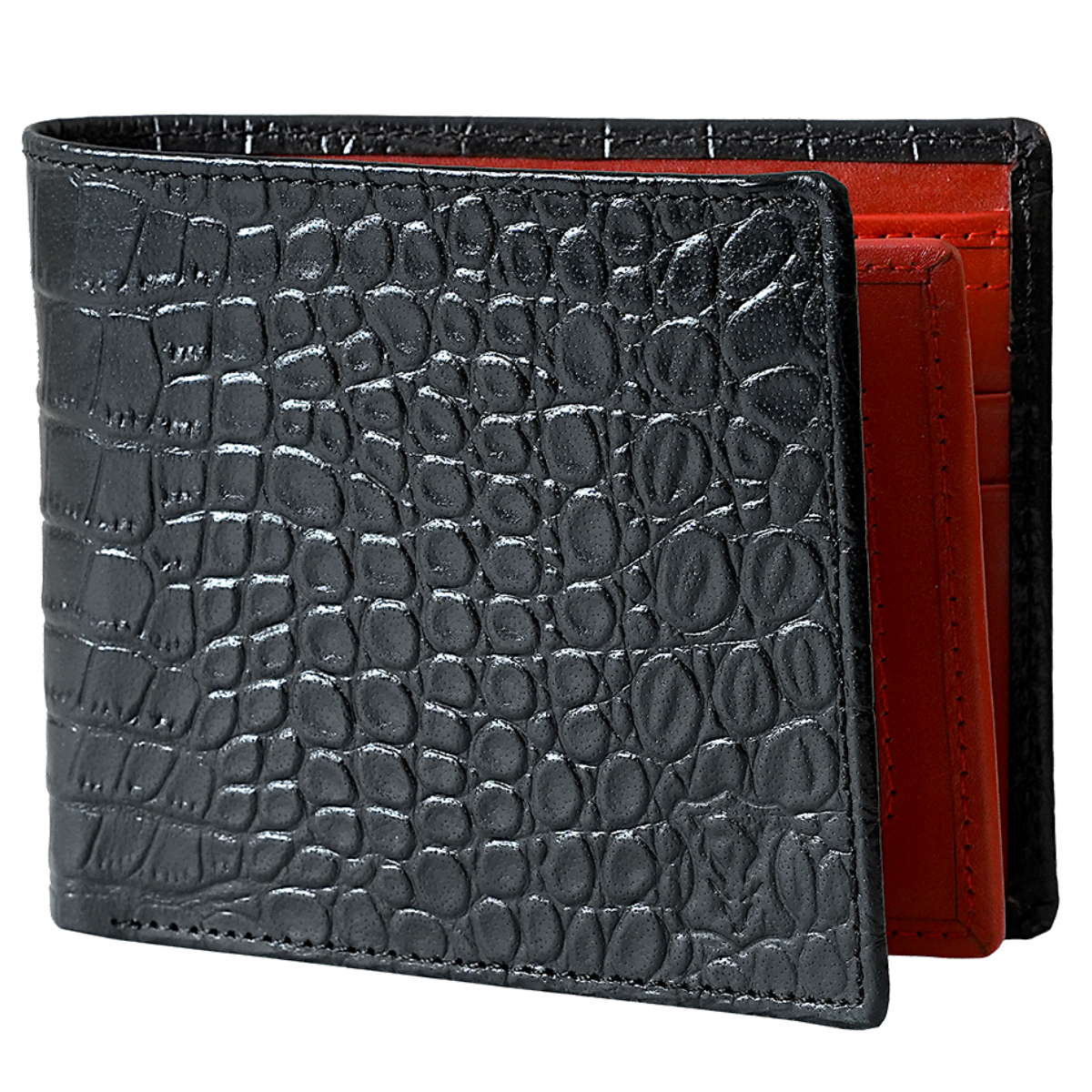 11 Card BillFold Wallet Croc Mocha