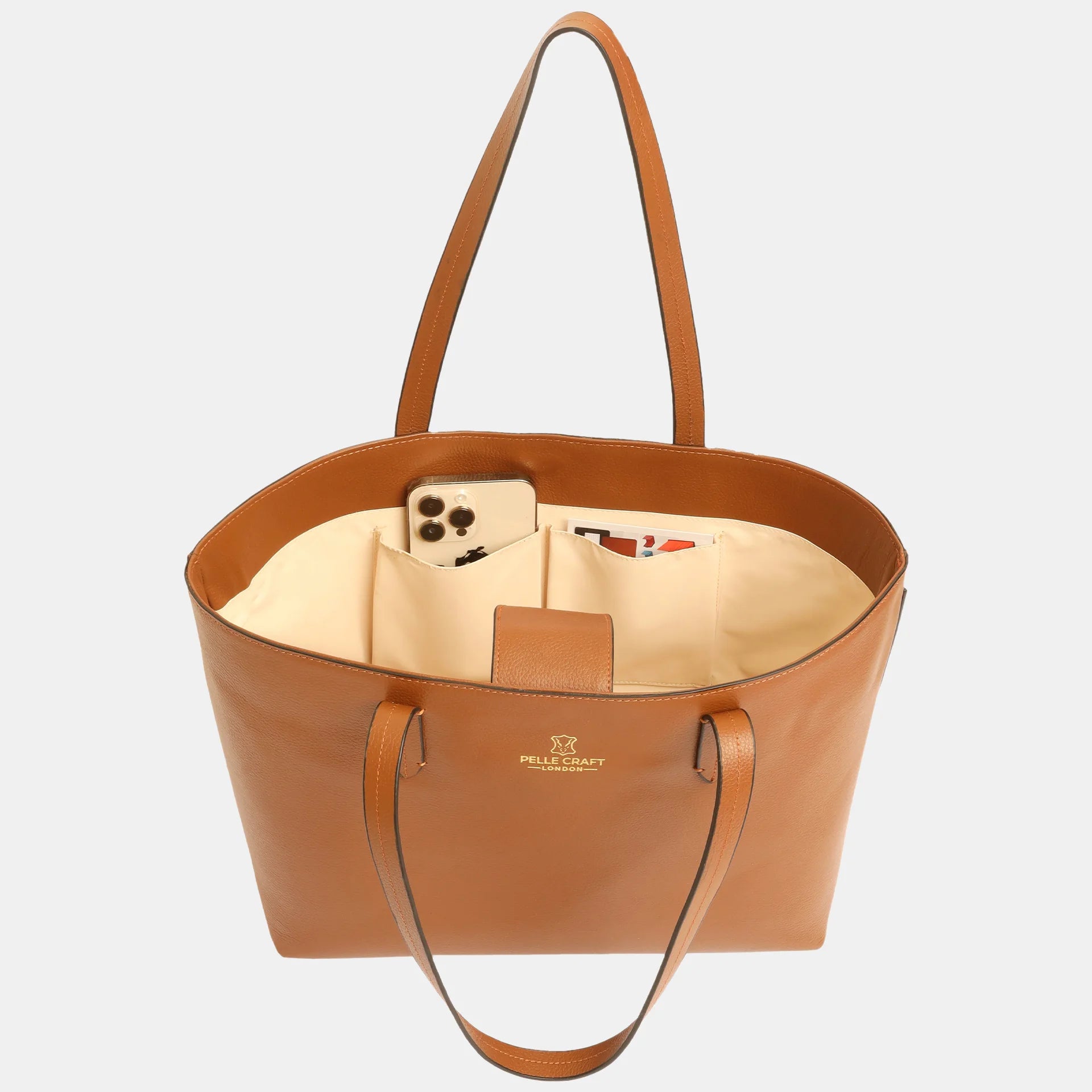 Siena Tote Bag Pebble Orange