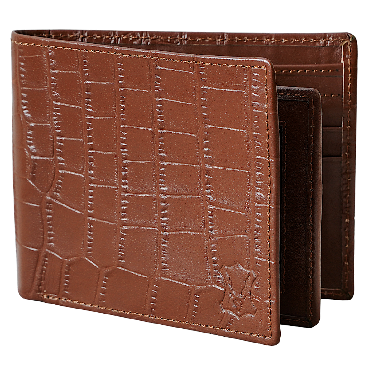 11 Card BillFold Wallet Croc Mocha