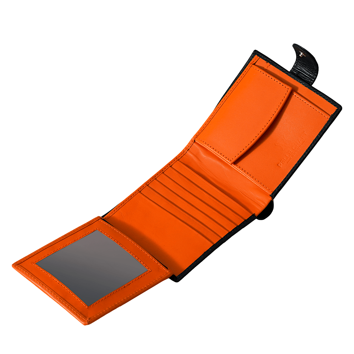 Bi Fold Coin Button Wallet with 13 c/c & Window