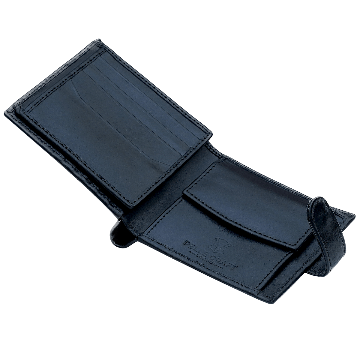 Bi Fold Coin Button Wallet with 13 c/c & Window