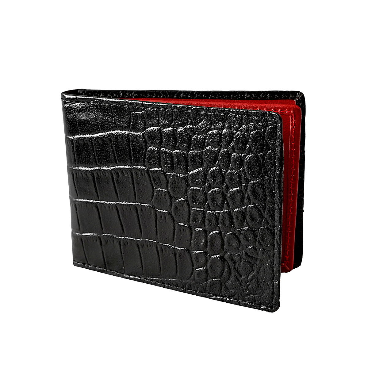 Bi Fold card holder croc pattern with 13 c/c