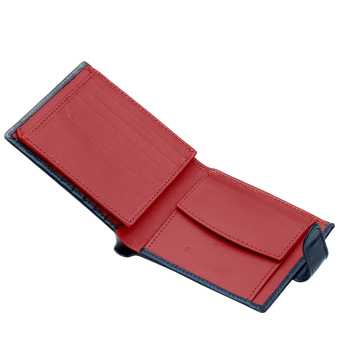 Bi Fold Coin Button Wallet with 13 c/c & Window