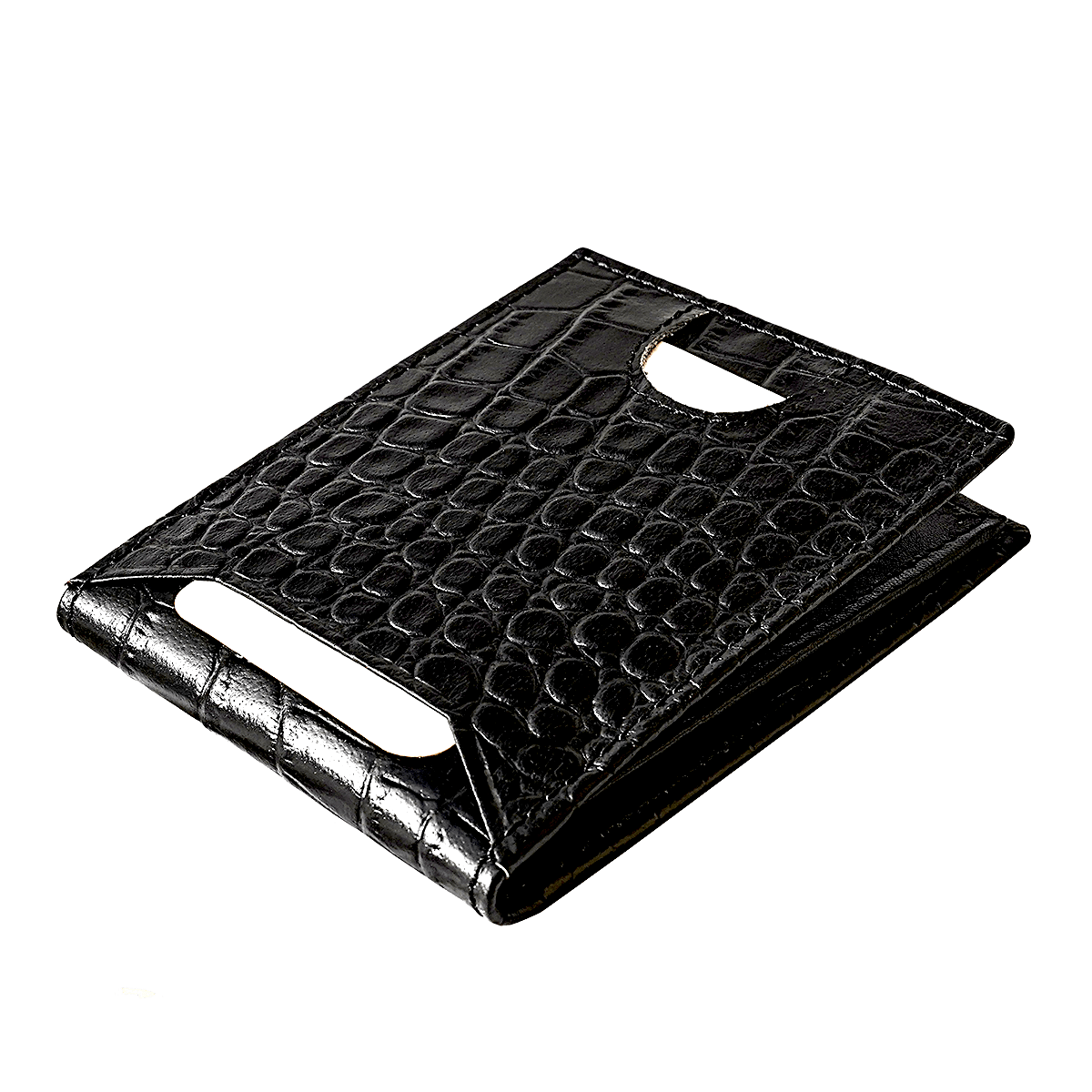 Bi Fold card holder croc pattern with 13 c/c