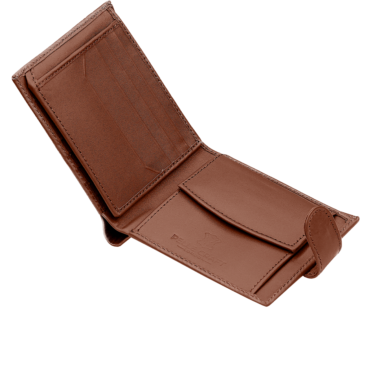 Bi Fold Coin Button Wallet with 13 c/c & Window