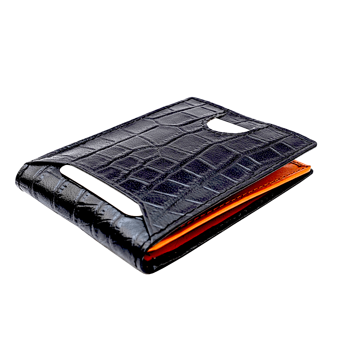 Bi Fold card holder croc pattern with 13 c/c