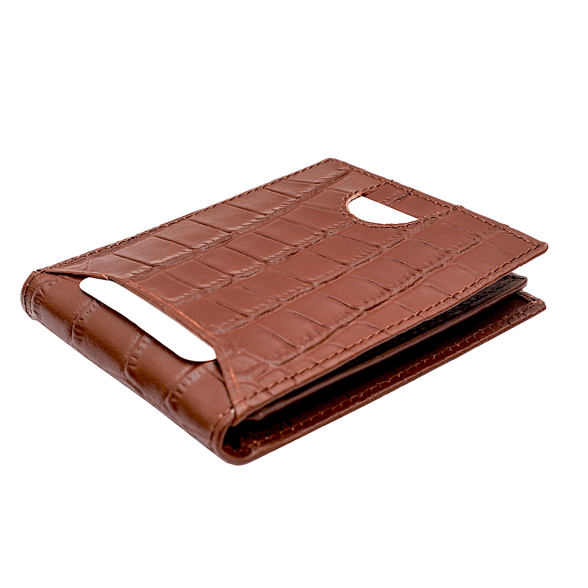 Bi Fold card holder croc pattern with 13 c/c