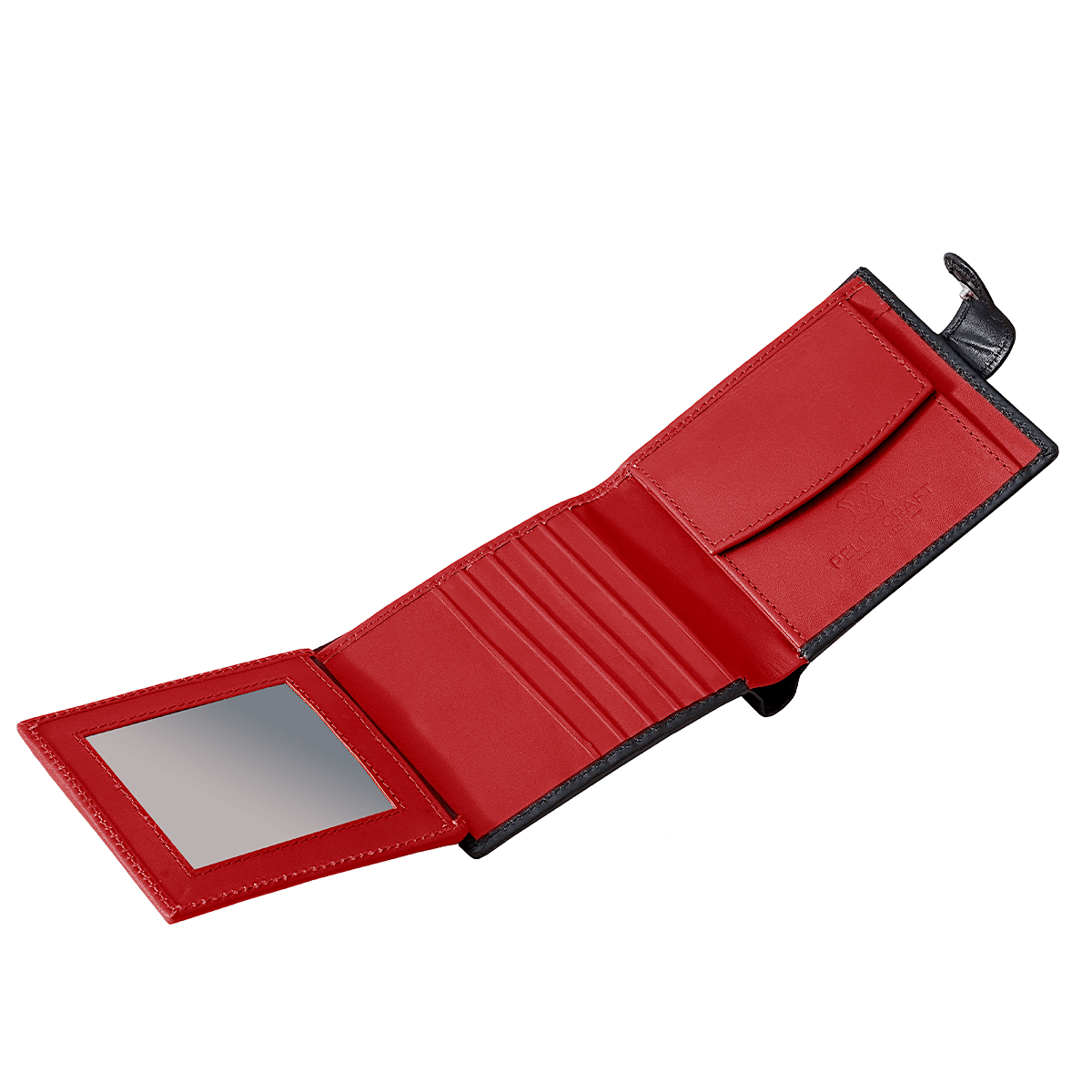 Bi Fold Coin Button Wallet with 13 c/c & Window