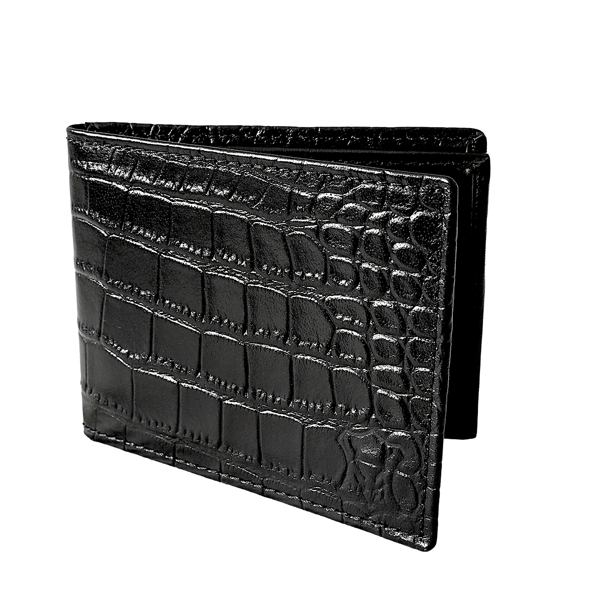 Bi Fold card holder croc pattern with 13 c/c