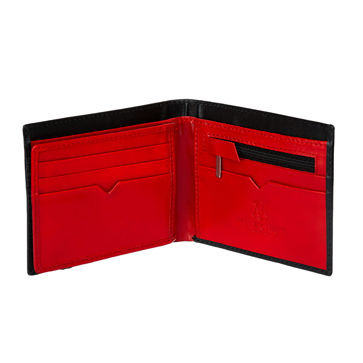 Bi Fold Zip wallet with 11 c/c & window