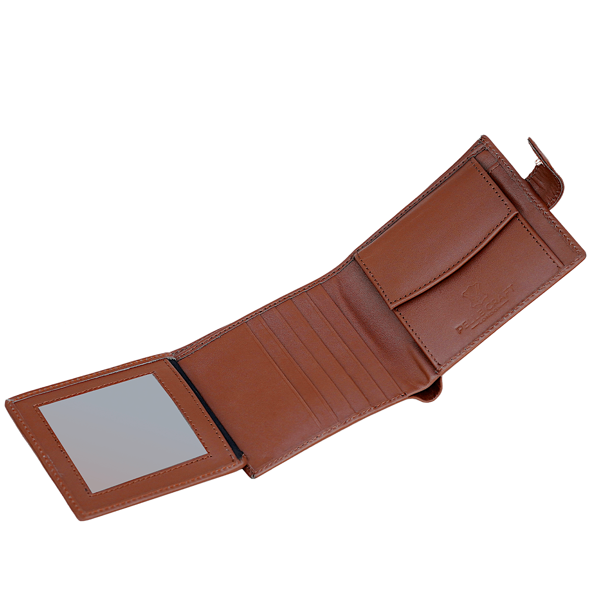 Bi Fold Coin Button Wallet with 13 c/c & Window