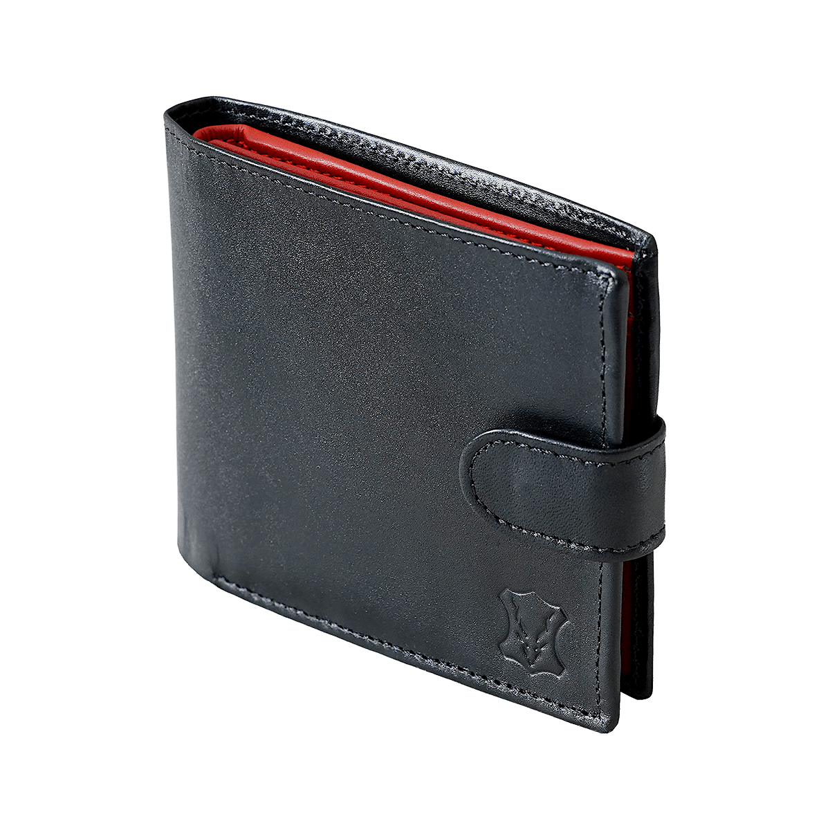 Bi Fold Coin Button Wallet with 13 c/c & Window