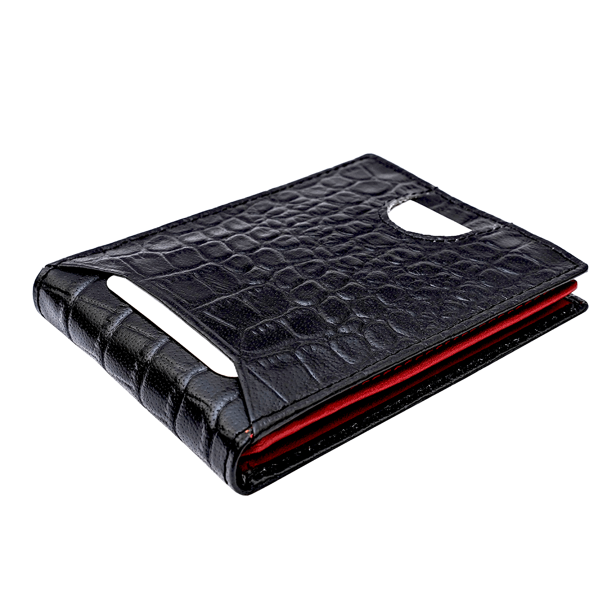 Bi Fold card holder croc pattern with 13 c/c