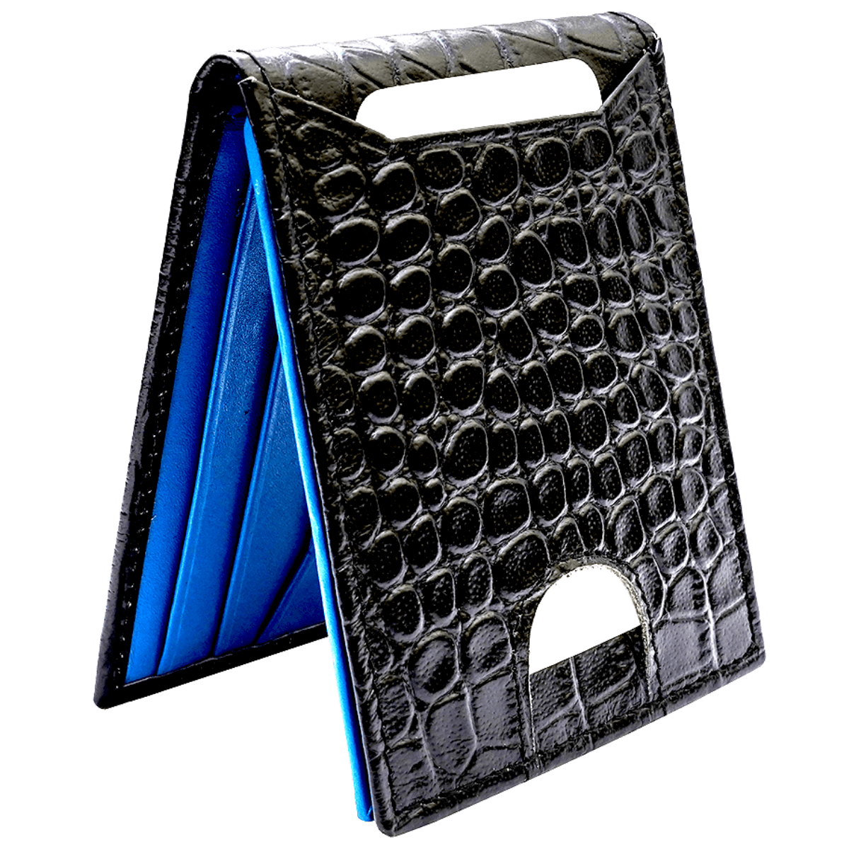 Bi Fold card holder croc pattern with 13 c/c