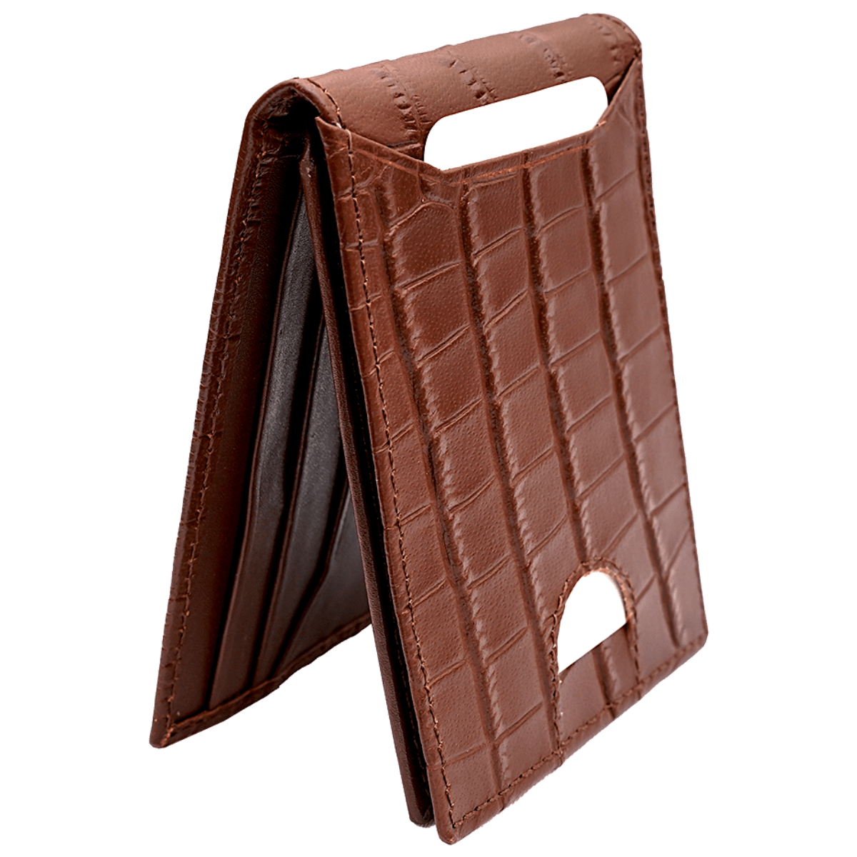 Bi Fold card holder croc pattern with 13 c/c