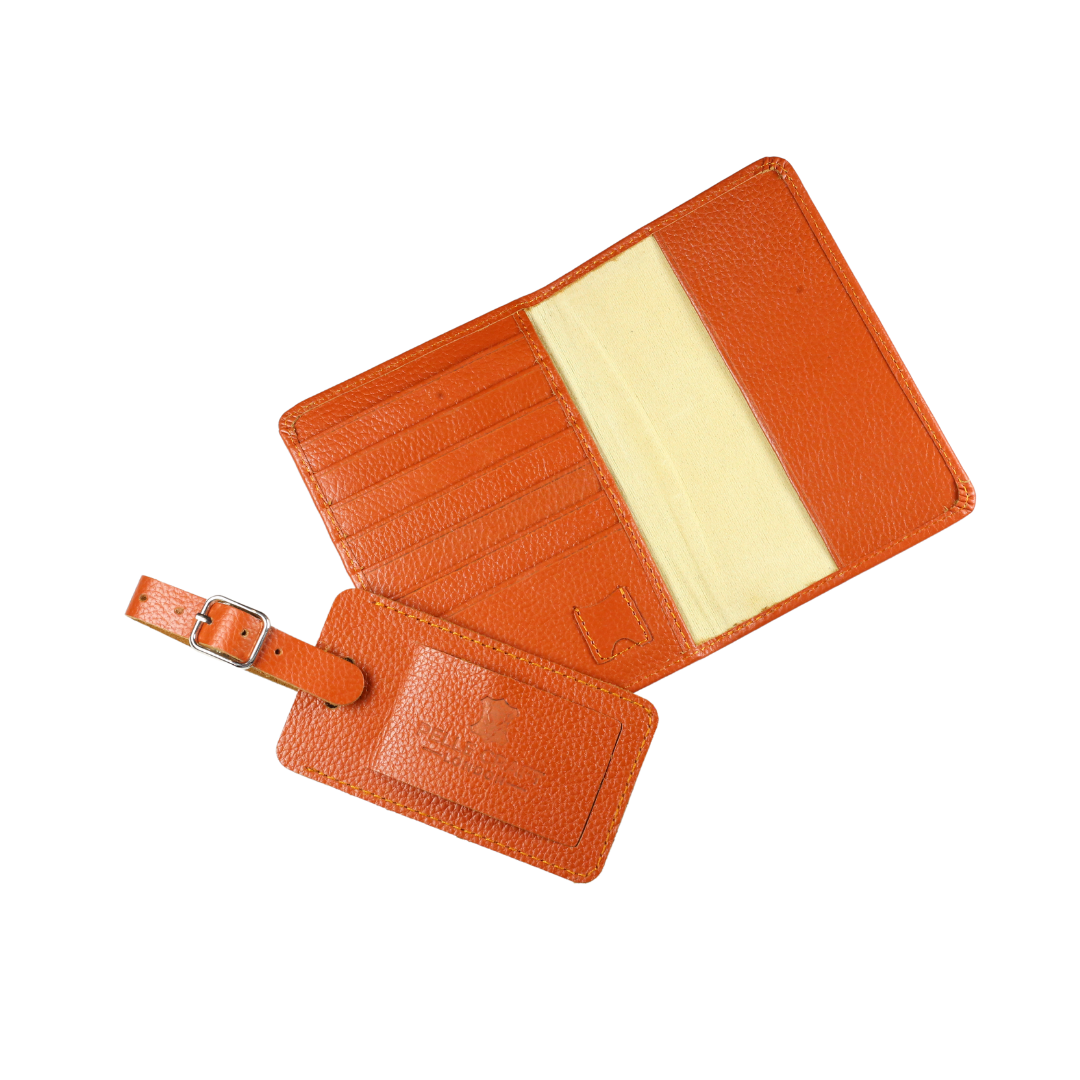 Passport Cover with Card Slots & Luggage Tag