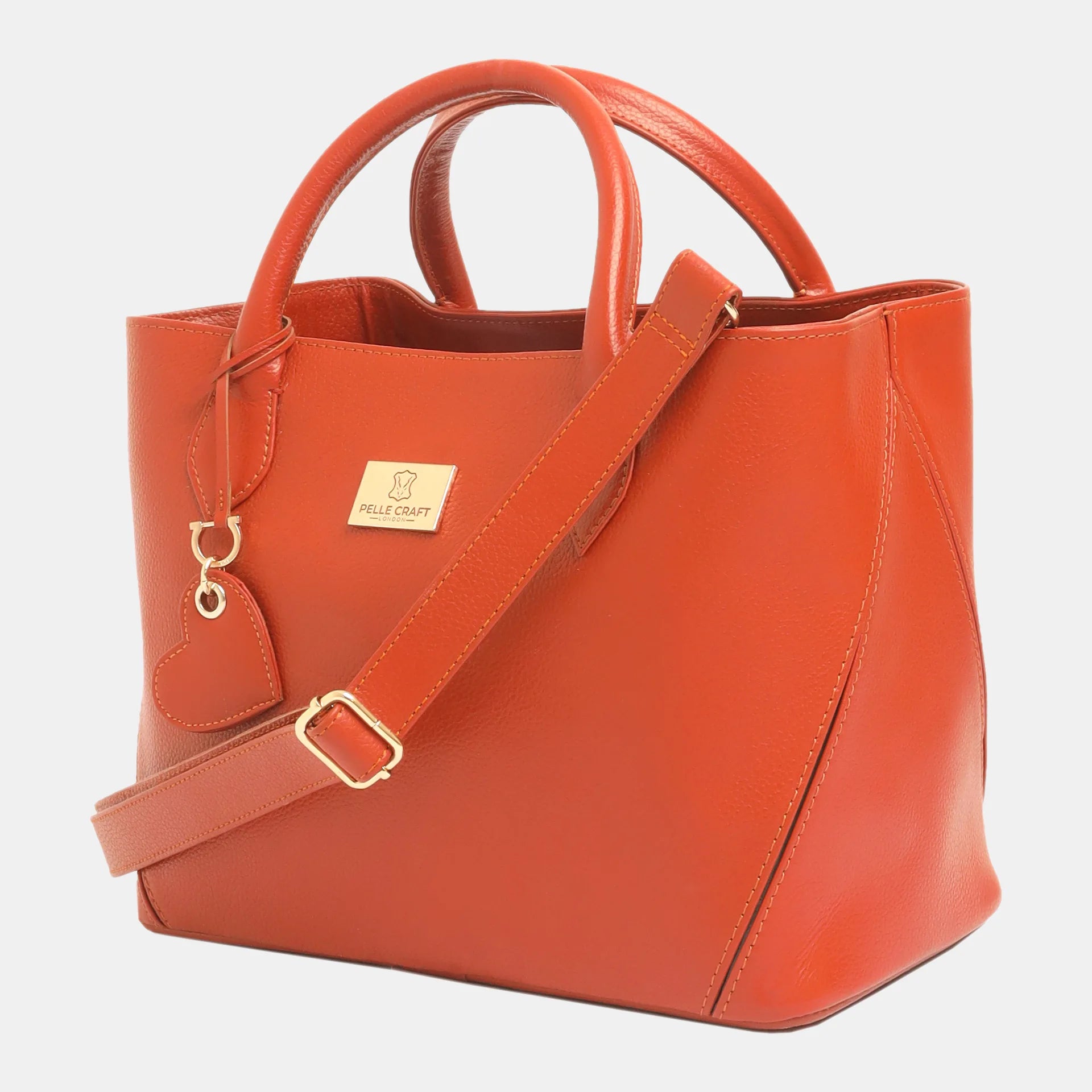 London Tote Bag Orange Pebble