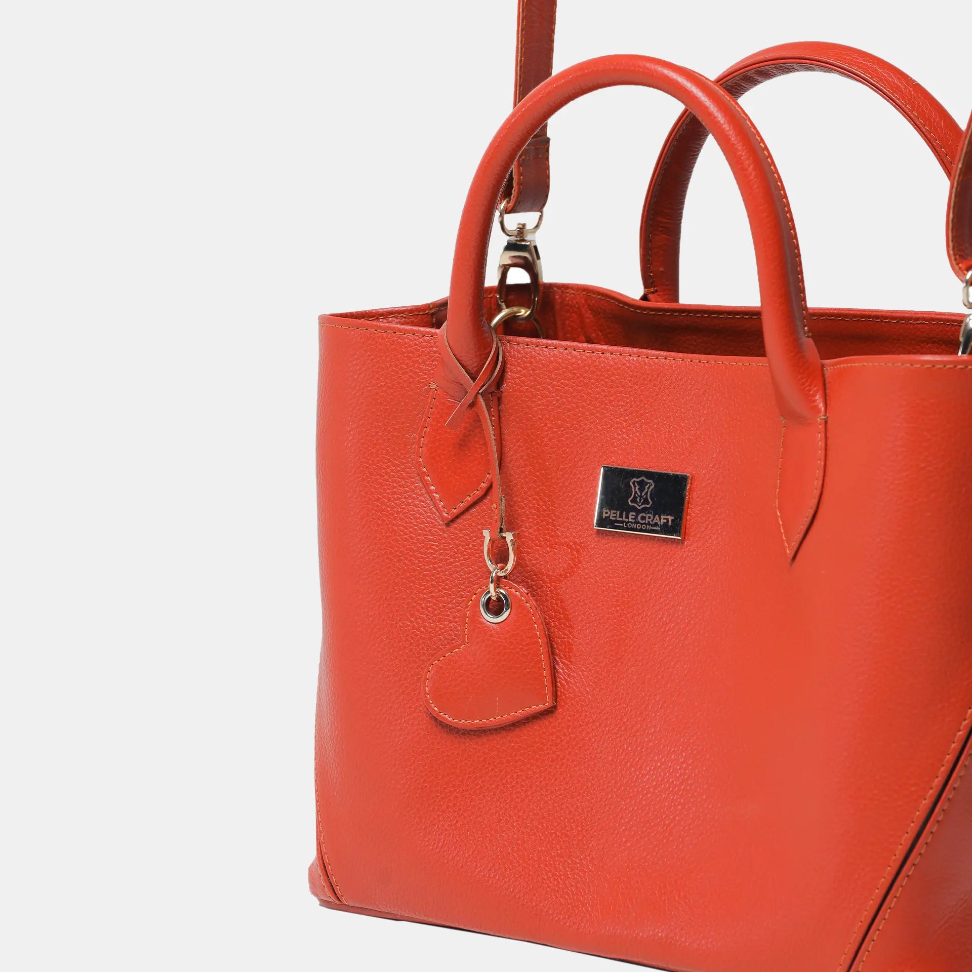 London Tote Bag Orange Pebble