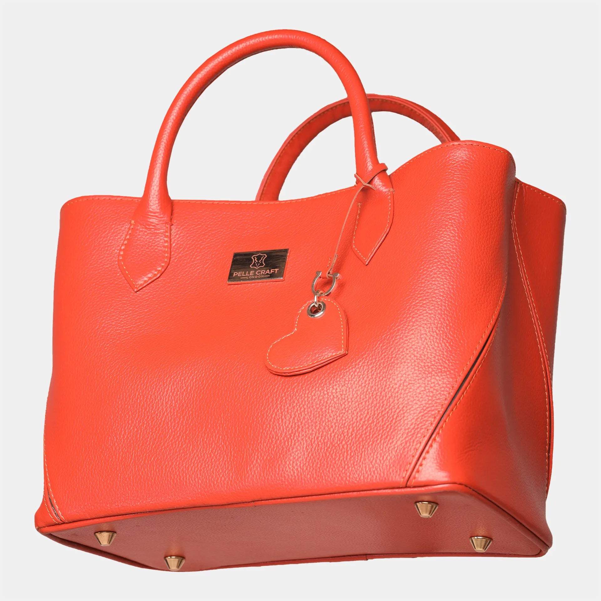 London Tote Bag Orange Pebble