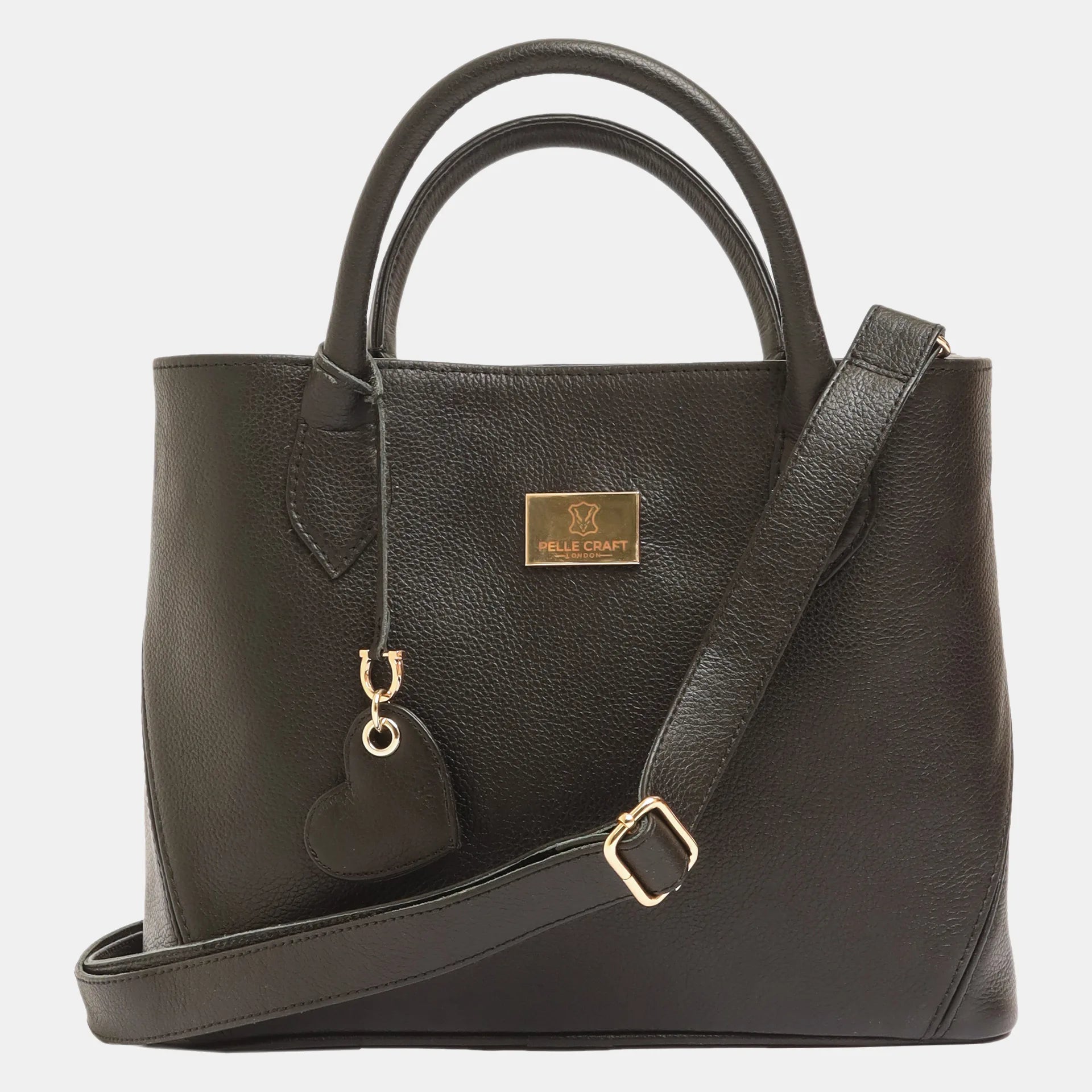 London Tote Bag Black Pebble