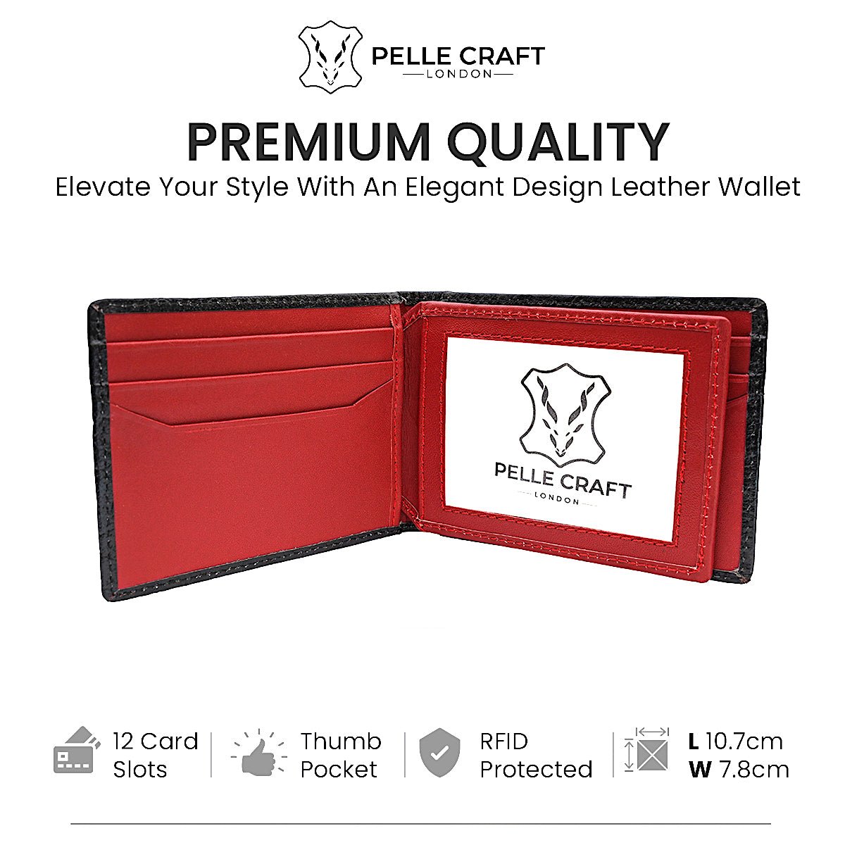 Folding Card Case Red