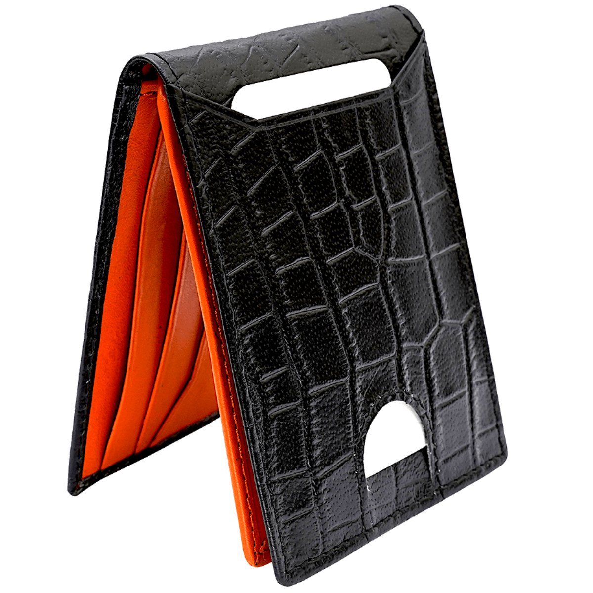 Bi Fold card holder croc pattern with 13 c/c